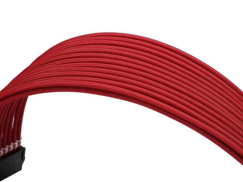Formulamod Sleeve Extension Power Supply Cable Kit 18AWG ATX 24P+ EPS 8-P+PCI-E8-P with Combs for PSU to Motherboard/GPU (red) - Image 5